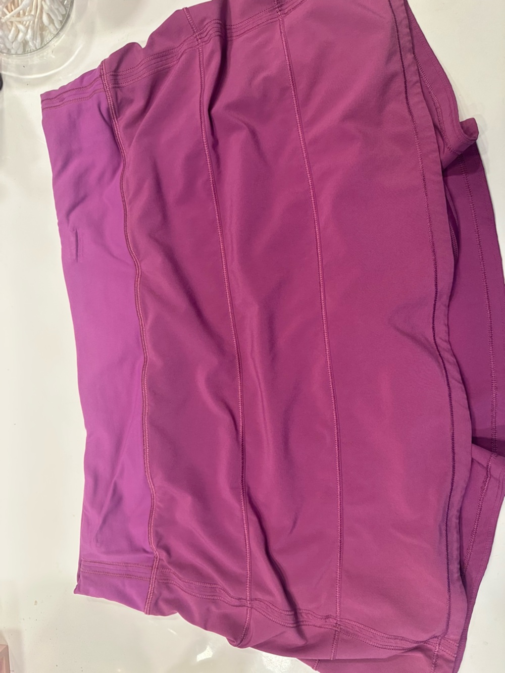 lululemon Athletica purple pace rival skirt.